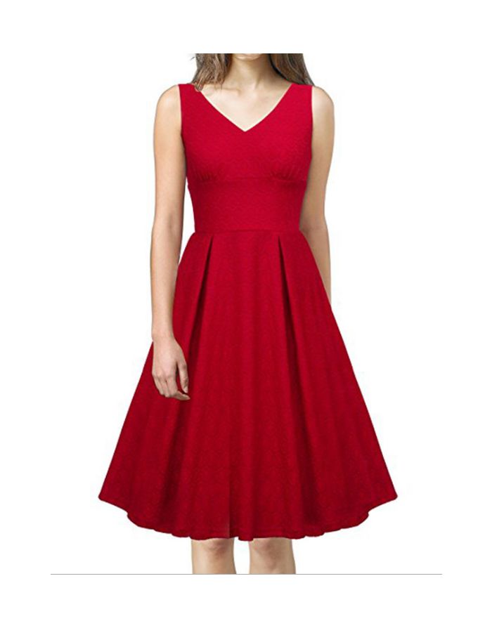 Purple Dress Sleeveless V-Neck Jacquard Solid Color Homecoming Dress Midi Swing Party Evening Dresses